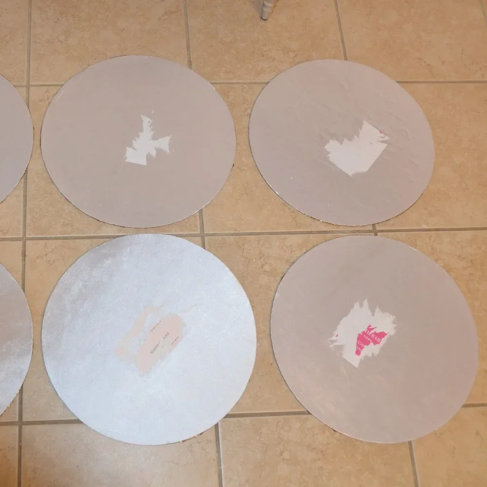 6 ISAAC MIZRAHI CARROT SPRING SUMMER EASTER CRYSTAL PLACEMAT CHARGER CENTERPIECE